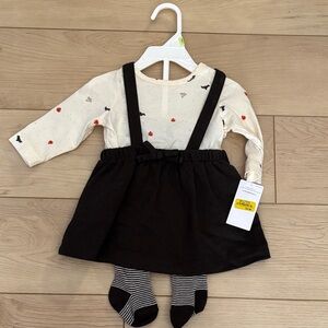 Carter's Cream and Black Kids Matching Set